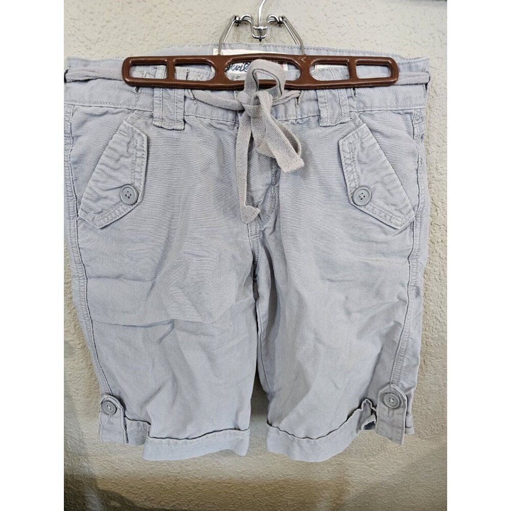 Levi Strauss Boy Fit Shorts Gray Cotton Women's Size 6 Inseam 11.5"